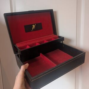 Men's Black and Red Jewelry Box